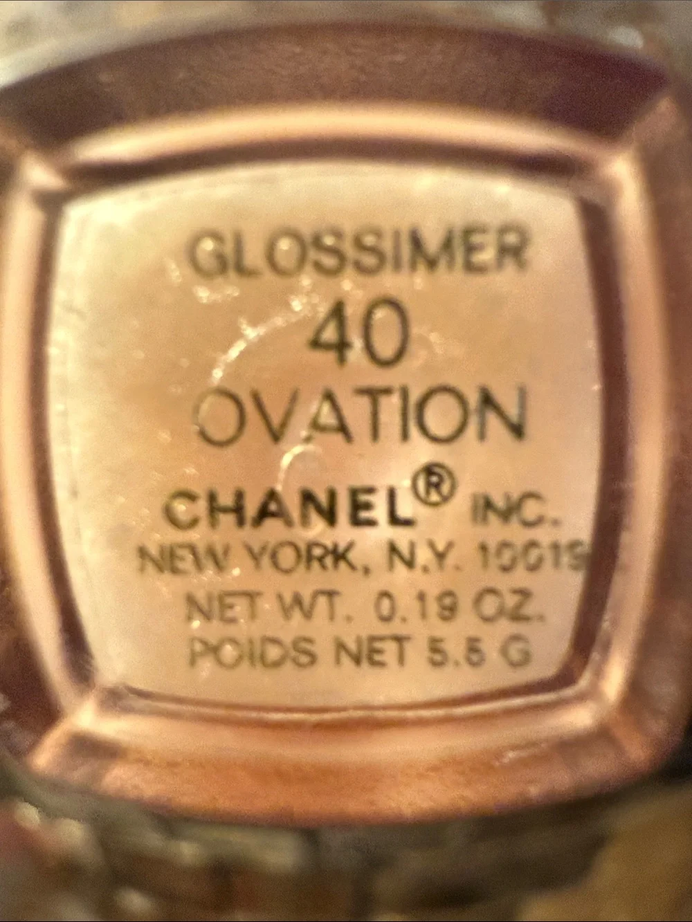 Extremely Rare CHANEL Glossimer Ovation 40 Lip Gloss New